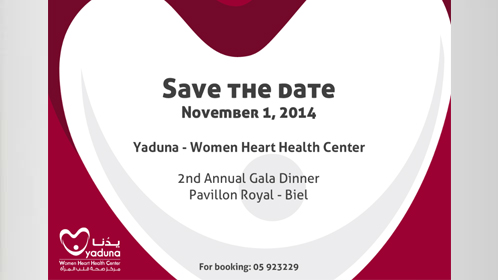 Save the date:  Gala Dinner 2014